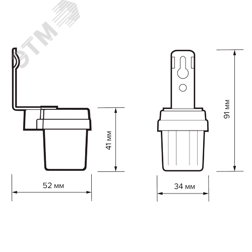 Фотореле PMS PR 600 1200Вт IP44 WH