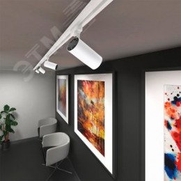 Светильник светодиодный трековый на шинопровод ДПО-25 Вт 4000 K 2200 Лм 24 град. (белый) IP40