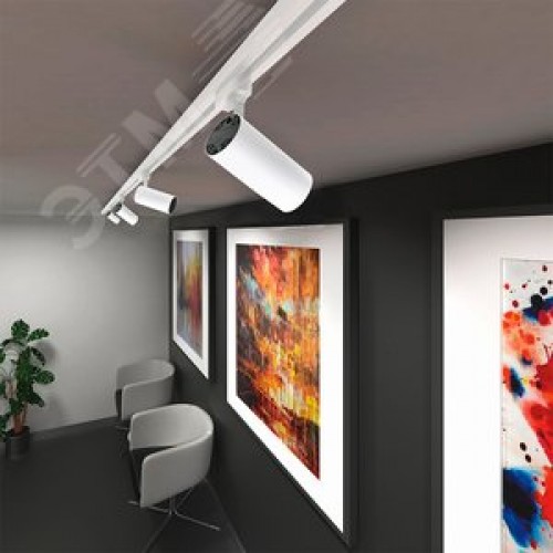 Светильник светодиодный трековый на шинопровод ДПО-25 Вт 4000 K 2200 Лм 24 град. (белый) IP40