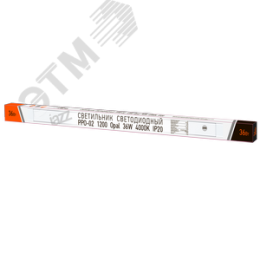 Светильник светодиодный ДПО-36 4000К 3400Лм IP20 опаловый рассеиватель