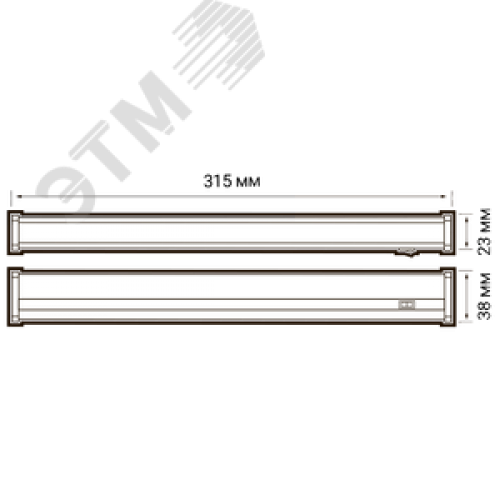 Светильник светодиодный ДПО-4Вт 4000К 360Лм IP40