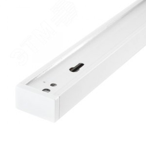 Шинопровод белый 1м PTR 1M-WH с токоподводом и заглушкой