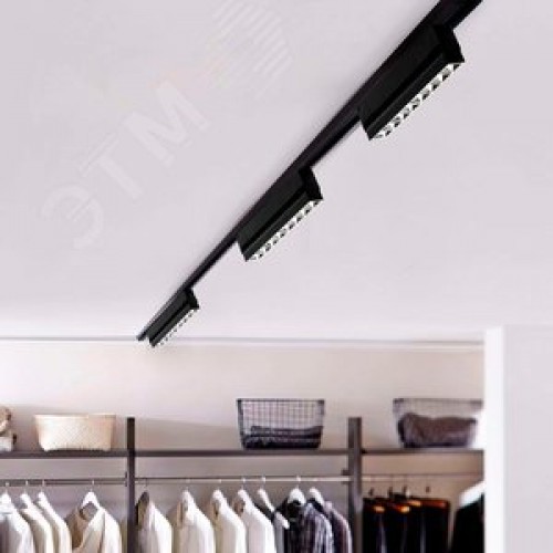 Светильник светодиодный трековый на шинопровод ДПО-20Вт 4000К 1540Лм 60 град. BL (чёрный) 270мм IP40