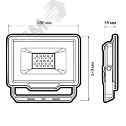 Прожектор светодиодный ДО-300 Вт 6500К 30000 Лм IP65