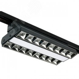 Светильник светодиодный трековый на шинопровод черный ДПО-60Вт IP40 4000К PTR 1732