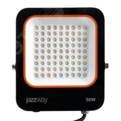 Прожектор светодиодный ДО-50 Вт 6500К 4500 Лм IP65 PFL-V 185-260В угол светораспределения 100 градусов -40... +50 градусовС литой алюминий индекс Ra>80