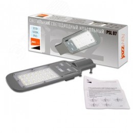 Светильник светодиодный уличный ДКУ-30Вт 5000К 3000Лм посадочный диаметр 40 класс энергоэффективности A++ индекс Ra>70 -40..+50C IP65 гарантия 3года