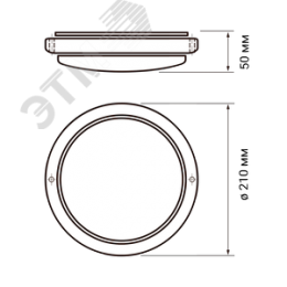Светильник светодиодный влагозащищенный для ЖКХ ДБП-24Вт 4000К 1800 Лм IP65 белый