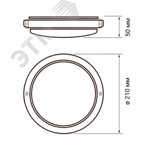 Светильник светодиодный влагозащищенный для ЖКХ ДБП-24Вт 4000К 1800 Лм IP65 белый