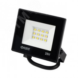 Прожектор светодиодный СДО-20 20 Вт 6500К 1600 Лм IP65 ФАZА