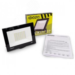 Прожектор светодиодный СДО-20 50 Вт 6500К 4000 Лм IP65 ФАZА