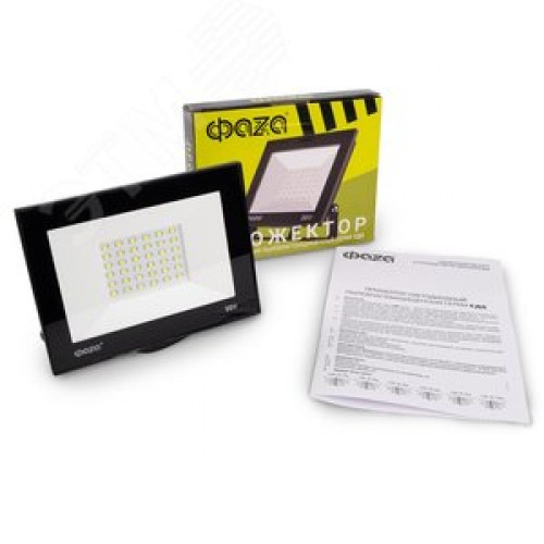 Прожектор светодиодный СДО-20 50 Вт 6500К 4000 Лм IP65 ФАZА