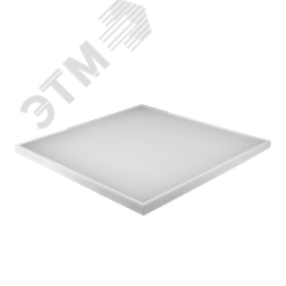 Светильник светодиодный ДВО-40w 6500K 595х595 3400Лм Ra90 с БАП IP40