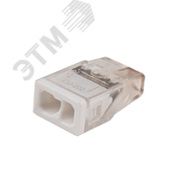 Клеммы монтажные PTC-2P 2273-202 450V 32A 0,14-4.0mm2 , 2 отверстия,  прозрачные, 100 шт.