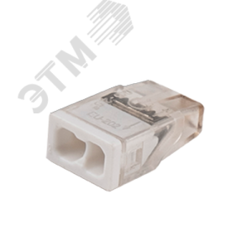Клеммы монтажные PTC-2P 2273-202 450V 32A 0,14-4.0mm2 , 2 отверстия,  прозрачные, 100 шт.