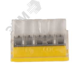Клеммы монтажные PTC-5P 2273-205 450V 32A 0,14-4.0mm2 , 5 отверстий,  прозрачные,/ 50 шт.
