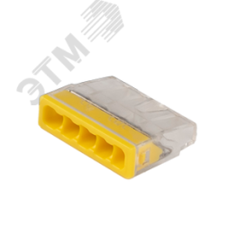 Клеммы монтажные PTC-5P 2273-205 450V 32A 0,14-4.0mm2 , 5 отверстий,  прозрачные,/ 50 шт.