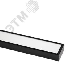 Светильник светодиодный ДПО-24вт 4000K 1950Лм IP40 черный