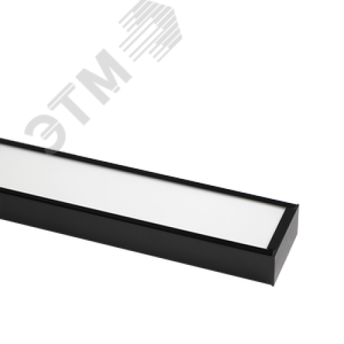 Светильник светодиодный ДПО-24вт 4000K 1950Лм IP40 черный