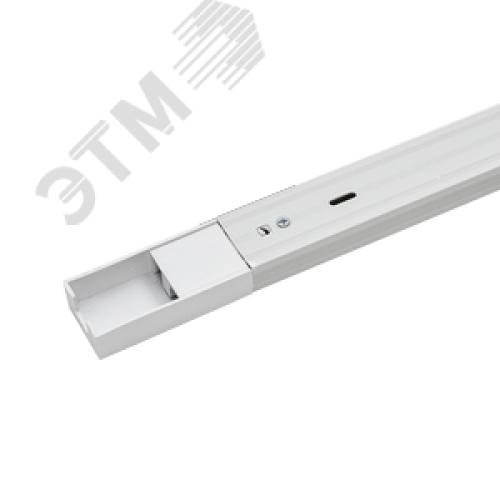 Шинопровод белый (пластик) 2м PTR P 2M-WH с токоподводом и заглушкой