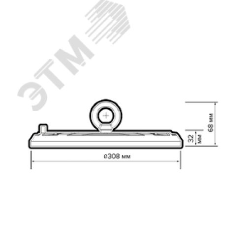 Светильник светодиодный промышленный ДСП-200Вт 5000К 20000 Лм 90 град IP65