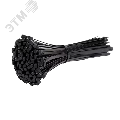 Кабельные стяжки (хомуты) PCT 4,8x200-100 черные PA6.6 (100 шт/уп)