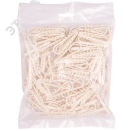 Дюбель-хомут для круглого кабеля белый 11-18Jazzway (100 шт/уп)