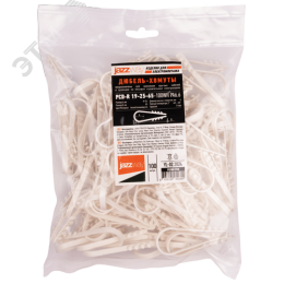 Дюбель-хомут для круглого кабеля белый 19-25 Jazzway (100 шт/уп)