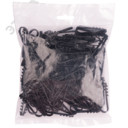 Дюбель-хомут для круглого кабеля черный 11-18Jazzway (100 шт/уп)