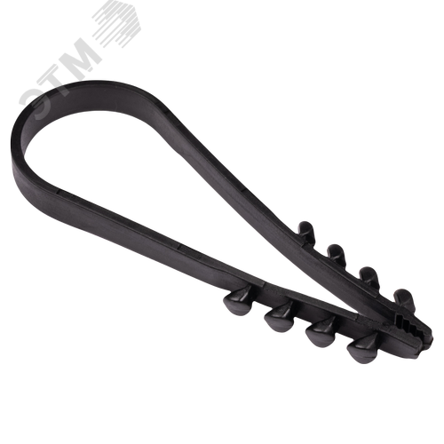 Дюбель-хомут для круглого кабеля черный 19-25 Jazzway (100 шт/уп)