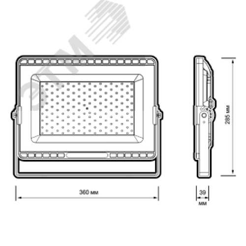 Прожектор светодиодный ДО-200 Вт 20000 Лм 6500К LOWTEMP 120 градусов IP65