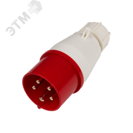 Вилка переносная PPC 025 3Р+РЕ+N 32А 380В IP44 Jazzway