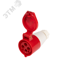 Розетка переносная PPC 214 3Р+РЕ 16А 380В IP44 Jazzway