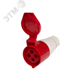 Розетка переносная PPC 224 3Р+РЕ 32А 380В IP44 Jazzway