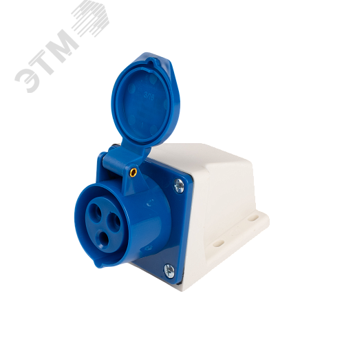 Розетка стационарная для наружной установки PPC 113 2Р+РЕ 16А 220В IP44 Jazzway