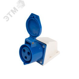 Розетка стационарная для наружной установки PPC 123 2Р+РЕ 32А 220В IP44  Jazzway