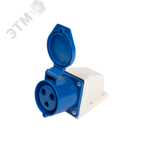Розетка стационарная для наружной установки PPC 123 2Р+РЕ 32А 220В IP44  Jazzway