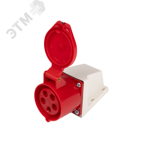 Розетка стационарная для наружной установки PPC 125 3Р+РЕ+N 32А 380В IP44 Jazzway