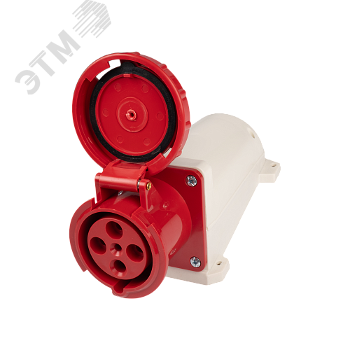 Розетка стационарная для наружной установки PPC 134 3Р+РЕ 63А 380В IP67 Jazzway