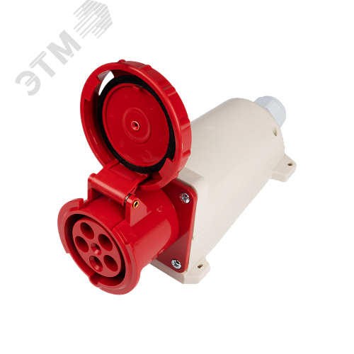 Розетка стационарная для наружной установки PPC 135 3Р+РЕ+N 63А 380В IP67 Jazzway