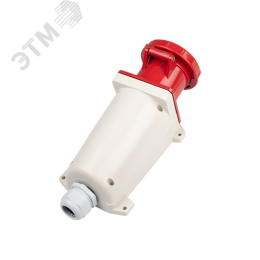 Розетка стационарная для наружной установки PPC 135 3Р+РЕ+N 63А 380В IP67 Jazzway