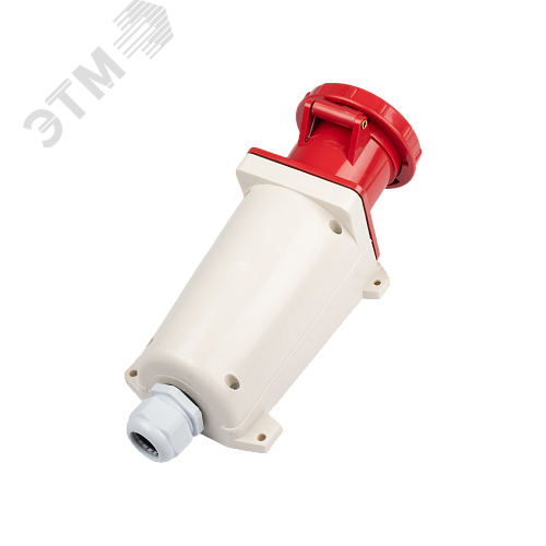 Розетка стационарная для наружной установки PPC 135 3Р+РЕ+N 63А 380В IP67 Jazzway