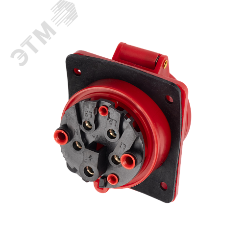 Розетка стационарная для скрытой установки PPC 415 3Р+РЕ+N 16А 380В IP44 Jazzway