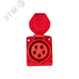 Розетка стационарная для скрытой установки PPC 415 3Р+РЕ+N 16А 380В IP44 Jazzway