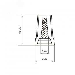 Скрутка СИЗ PSC-1-G (СИЗ-1) серая / 50шт./ Jazzway