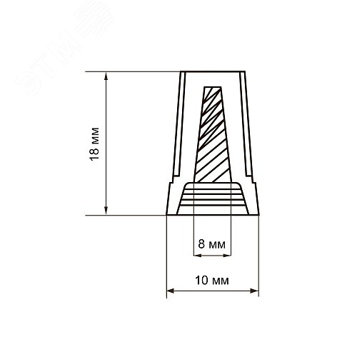 Скрутка СИЗ PSC-2-B (СИЗ-2) синяя / 50шт./ Jazzway