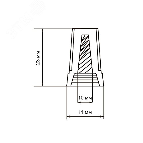 Скрутка СИЗ PSC-3-O (СИЗ-3) оранжевая / 50шт./Jazzway