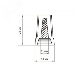 Скрутка СИЗ PSC-4-Y (СИЗ-4) желтая / 50шт./ Jazzway