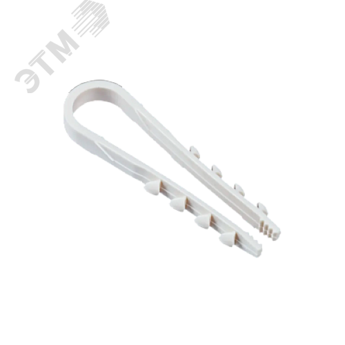 Дюбель-хомут для круглого кабеля белый 11-18Jazzway (100 шт/уп)