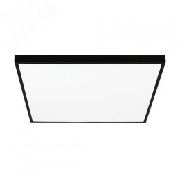 Светильник светодиодный ДВО-40w 588х588х25 6500K опаловый Грильято IP40 4200Лм черный